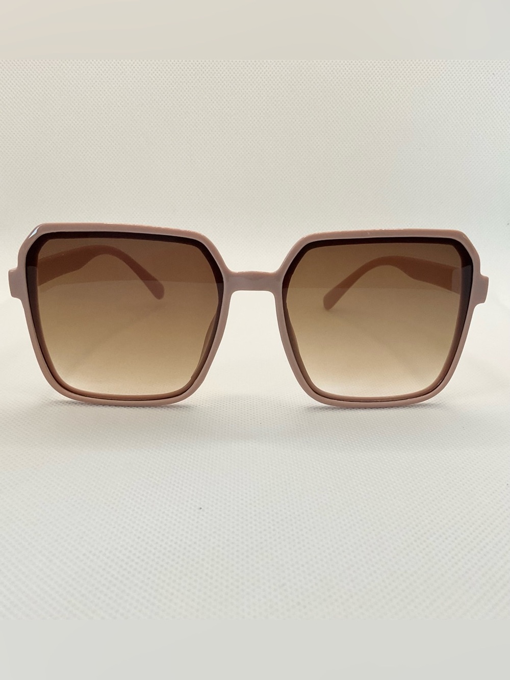 Oversized Square Blush Pink Gradient Lenses Sunglasses | MayZai Boutique
